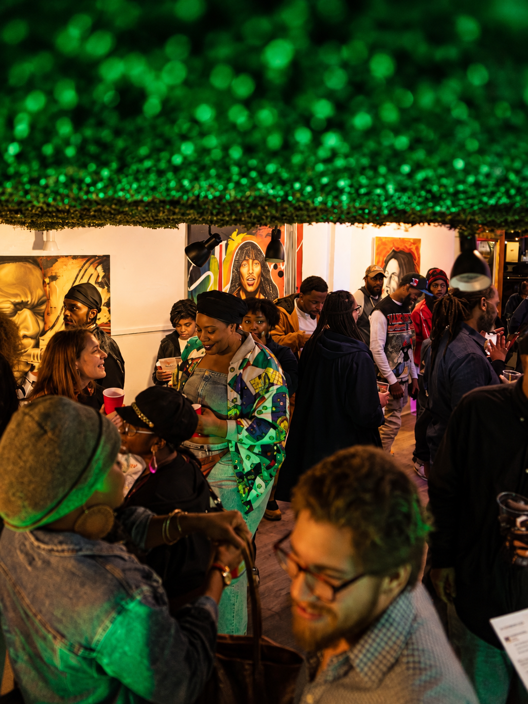 Community gathering at the creative space